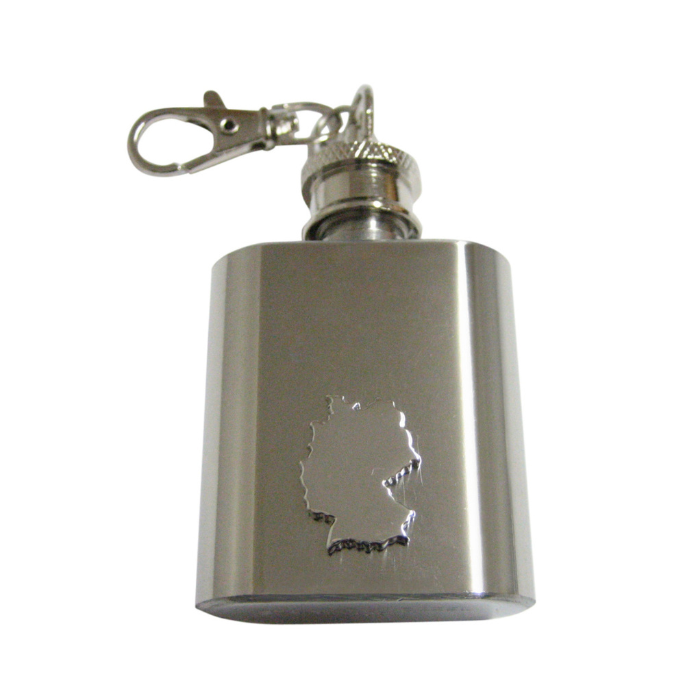 Germany Map Shape Keychain Flask - image 1